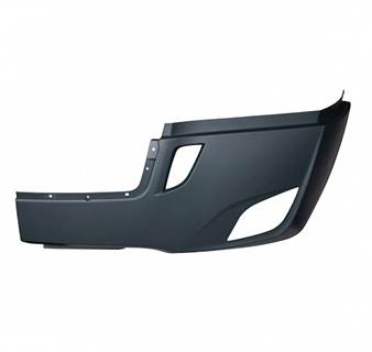 New Aftermarket Freightliner Cascadia LH Outer Bumper End w/Fog & w/o Lower Air Dam Holes