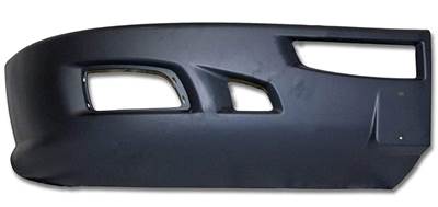 New Aftermarket Kenworth T660 RH Composite Bumper End w/o Fog Light Bezels