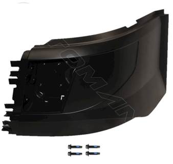 New Aftermarket Volvo VNL Gen 2 LH Bumper End for Short Hoods
