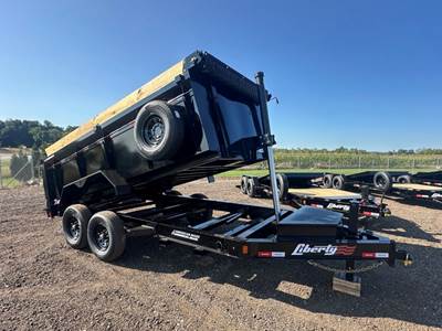 LIBERTY 14' 14K Dump Trailer LD14K83X14B8TSHSFT Bumper-pull Dump Trailer