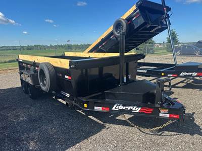 LIBERTY 16' 16K Dump Trailer LD16K83X16B8TSFT Bumper-pull Dump Trailer