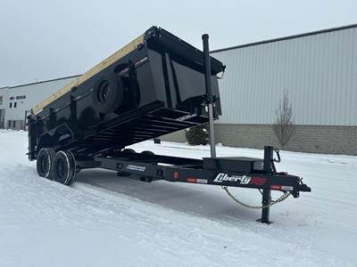 LIBERTY 16' 16K Dump Trailer LD16K83X16B8TSHSFT Bumper-pull Dump Trailer
