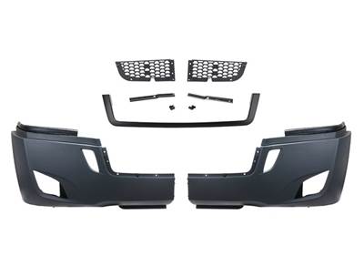 New Aftermarket Freightliner Cascadia P4 Aero Composite Bumper w/Fog (Assembly Required)