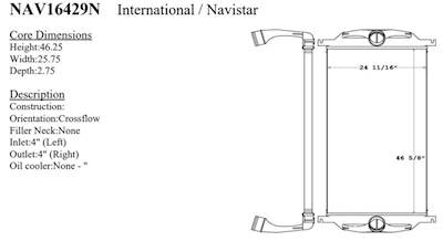NTO International WorkStar Charge Air Cooler (repaired)