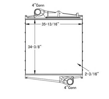 New Aftermarket Volvo VN Series Charge Air Cooler