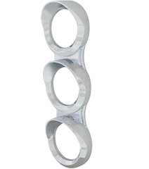 New Aftermarket Freightliner Cascadia Vertical 3 Gauge Chrome Cover