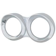 New Aftermarket Freightliner Cascadia Horizontal Dual Chrome Gauge Cover