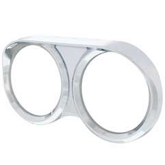 New Aftermarket Freightliner Cascadia Dual Chrome Speed & Tach Gauge Cover