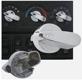 New Aftermarket International Climate Control Chrome Knob