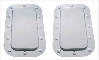 New Aftermarket Kenworth Vent Door Cover & Dimpled Trim Set
