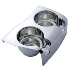 New Aftermarket Kenworth T800 Chrome Center Console Cup Holder