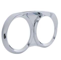 New Aftermarket Peterbilt Dual Chrome Speed & Tach Gauge Cover