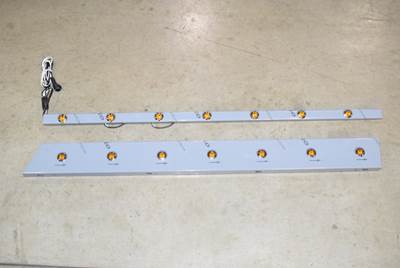 New Aftermarket Peterbilt 389 Extended Hood Cab Skirt Kit W/LED's