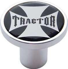 Universal Gloss Black Cross Tractor Air Valve Knob