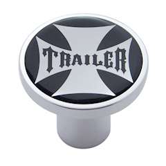 Universal Gloss Black Cross Trailer Air Valve Knob