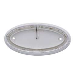 New Aftermarket Peterbilt Amber LED Emblem Light Clear Lens