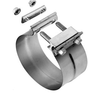 New Aftermarket Universal 6" S.S. Exhaust Band Clamp