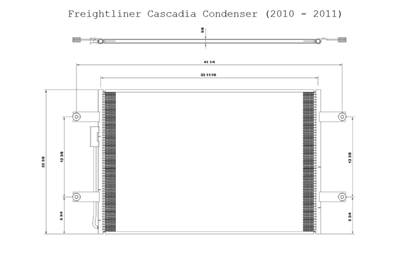 New Cascadia Freightliner Condenser