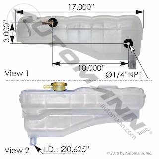 New Aftermarket Freightliner MT 45 Coolant Reservoir