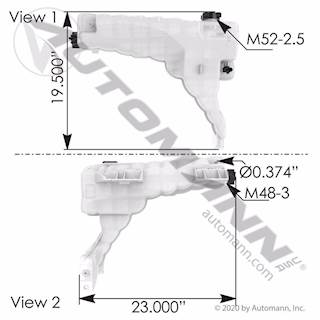 New Aftermarket Kenworth T680 Coolant Reservoir