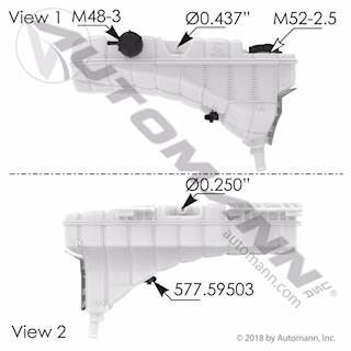 New Aftermarket Peterbilt 330 Coolant Reservoir