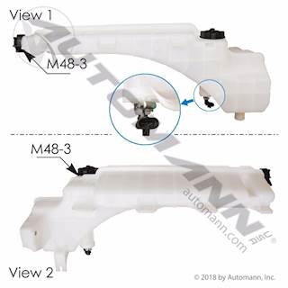 New Aftermarket Volvo VNL Coolant Reservoir