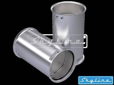 New Aftermarket Caterpillar C7 DPF with Gaskets And Clamps