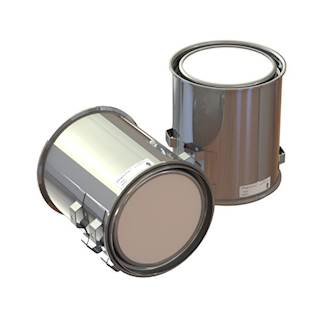 New Aftermarket Detroit Diesel MBE 900 DPF With Gaskets and Clamps