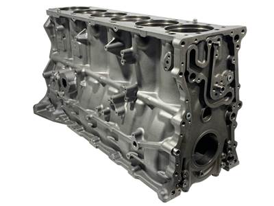 Rebuilt Mack MP7 Engine Block
