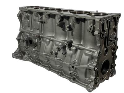 Rebuilt Mack MP7 Engine Block