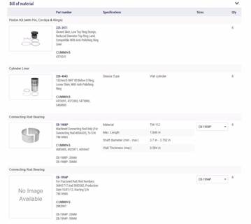 New Aftermarket Cummins ISX15 Out Of Frame Overhaul Kit