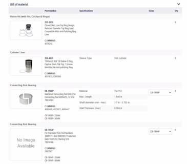 New Aftermarket Cummins ISX15Out Of Frame Overhaul Kit