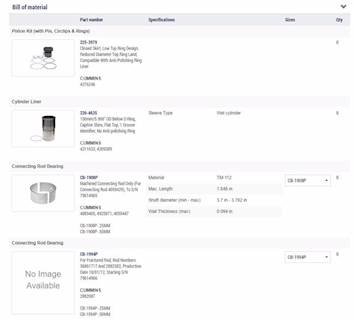 New Aftermarket Cummins ISX15 Out Of Frame Overhaul Kit