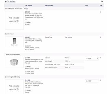 New Aftermarket Cummins ISX15 Out Of Frame Overhaul Kit