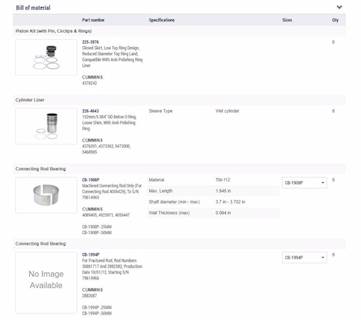 New Aftermarket Cummins ISX15 Out Of Frame Overhaul Kit