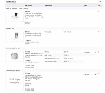 New Aftermarket Cummins ISX15 Out Of Frame Overhaul Kit