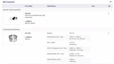 New Aftermarket Cummins 855 N14 Articulated In Frame Overhaul Kit Standard Bearings