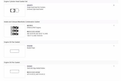 New Aftermarket OM460, MBE4000 Mercedes In Frame Overhaul Kit Standard Bearings