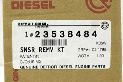 New Detroit Diesel pressure sensor removal kit