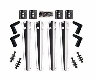 New Aftermarket Minimizer Plastic Bolt On Liquid Platinum Fender Brackets