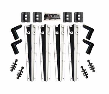 New Aftermarket Minimizer B100 Bolt-On Composite Silver Mirror Fender Bracket Kit