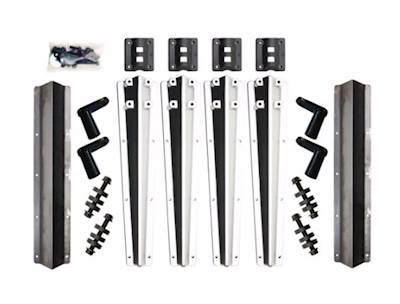 New Aftermarket Minimizer Plastic Bolt On Liquid Platinum Bracket Kit