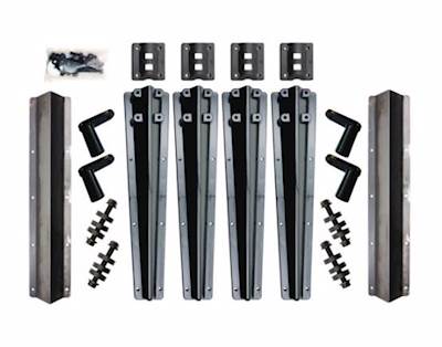 New Aftermarket Minimizer Plastic Bolt On Carbon Fiber Bracket Kit