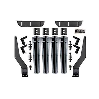 New Aftermarket Minimizer Carbon Fiber Plastic Bolt on Bracket Kit