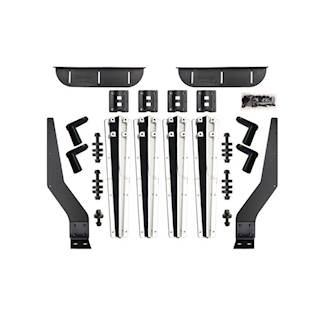 New Aftermarket Minimizer B4578 Plastic Silver Mirror Bolt on Bracket Kit