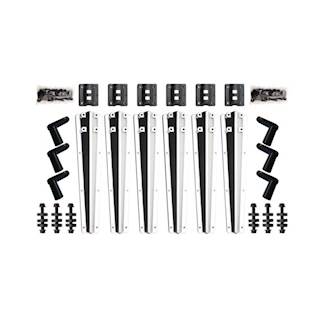 New Aftermarket Minimizer Plastic Bolt On Brackets Liquid Platinum