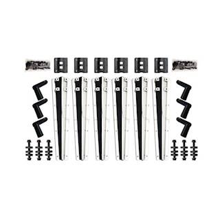 New Aftermarket Minimizer B9900 Bolt On Bracket Kit Silver Mirror