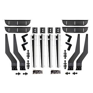 New Aftermarket Minimizer Liquid Platinum Plastic Bolt On Brackets