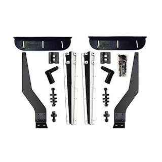 New Aftermarket Minimizer Silver Mirror Plastic Bolt On Brackets