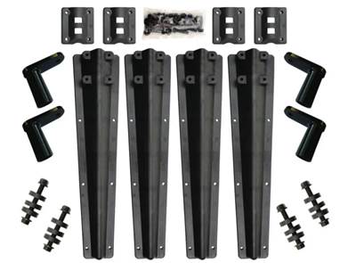 New Aftermarket Minimizer Plastic Bolt On Fender Bracket Set